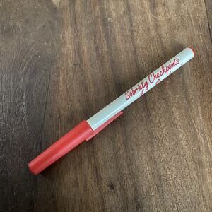 Vintage Sobriety Checkpoints Save Lives Pen White Red Advertisement